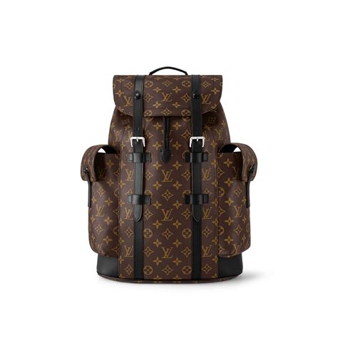 zaino louis vuitton uomo monogram|Zaino Christopher MM Tela Monogram Macassar .